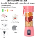 Portable and Rechargeable juicer Blender pink