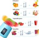 Portable and Rechargeable juicer Blender blue