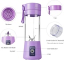 Portable and Rechargeable juicer Blender Purple