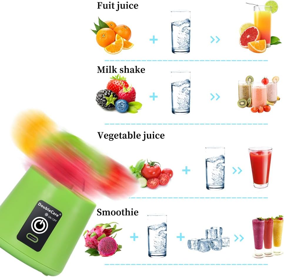 Portable and Rechargeable juicer Blender green