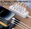 12-Port USB Fast Charging Station - 6×Type-C PD + 6×USB-A Ports, 