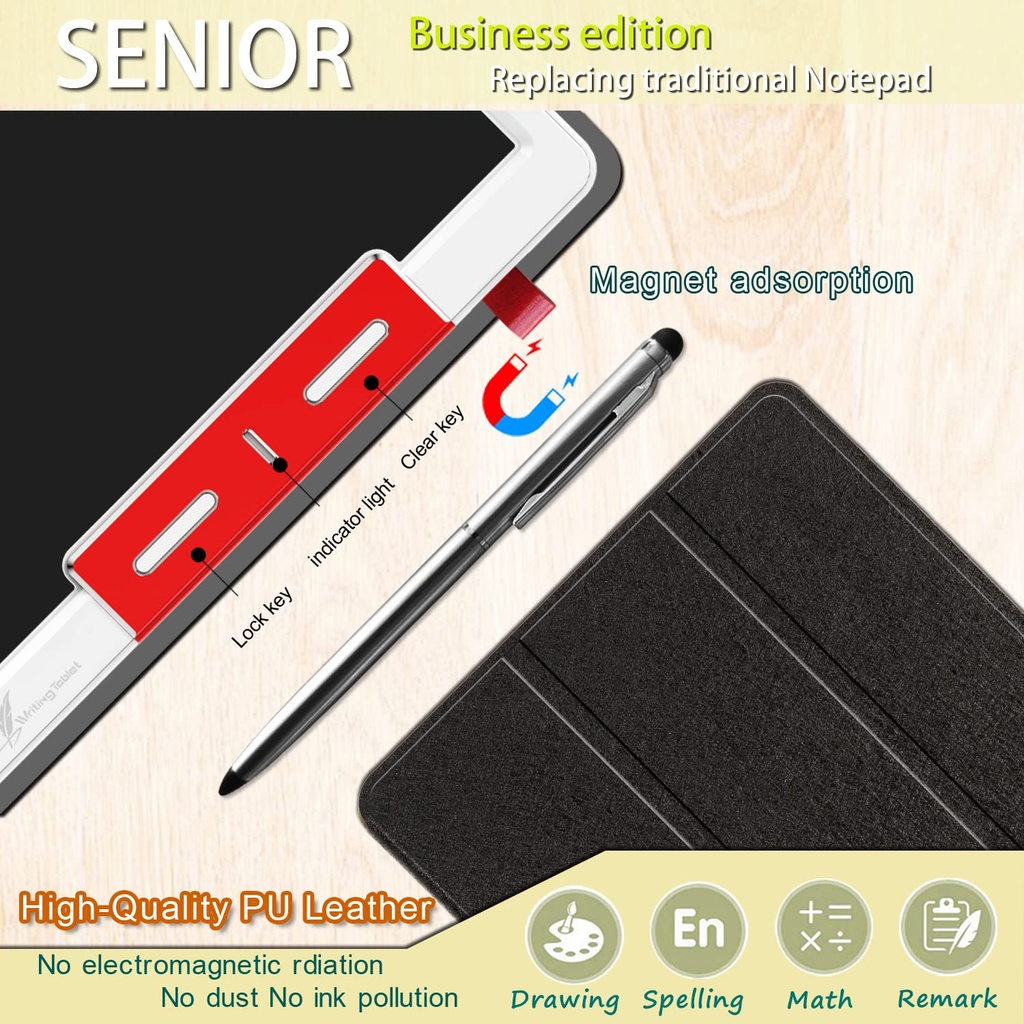 10-inch LCD Electronic Writing Board , Leather Protective case