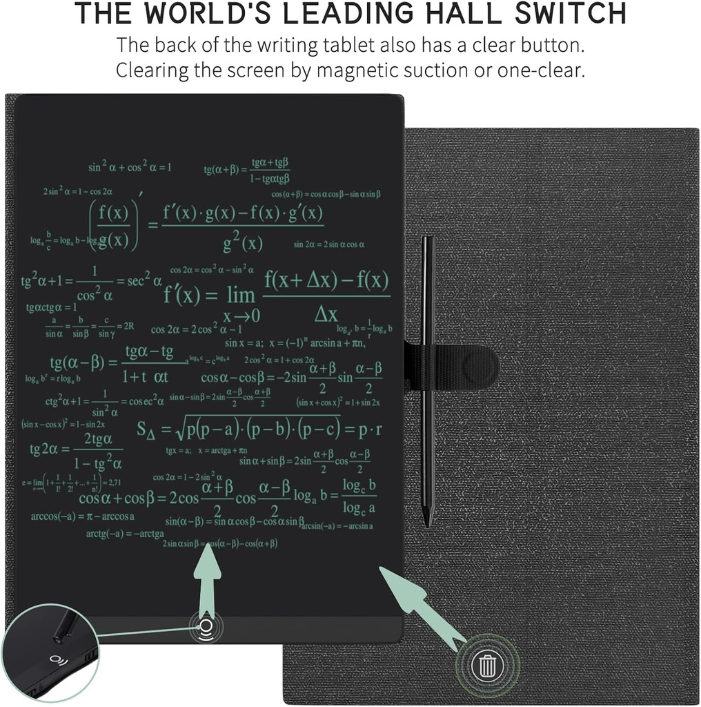  11.5 Inch LCD Note Book & Writing Tablet with Leather Case