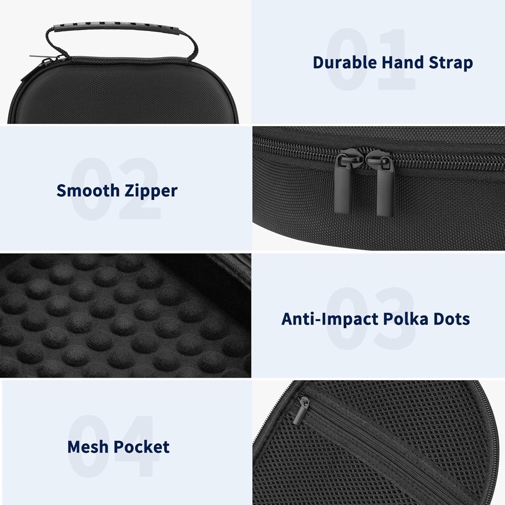 Apple Airpods Max Headphone Travel Carrying Storage Bag Finitie  , Black