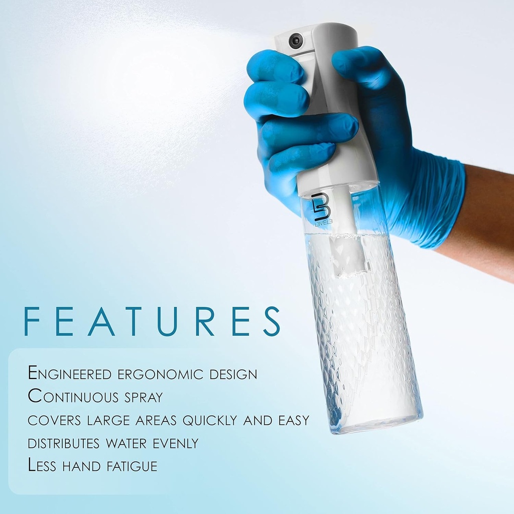 Level 3 Beveled Spray Bottle 300ML (copy)