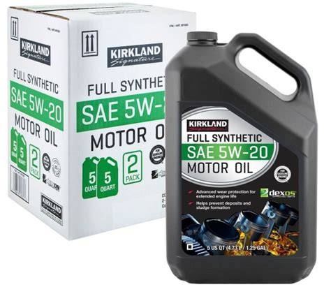 KIRKLAND FULL SYNTYETIC SAE 5W-20 MOTOR OIL 