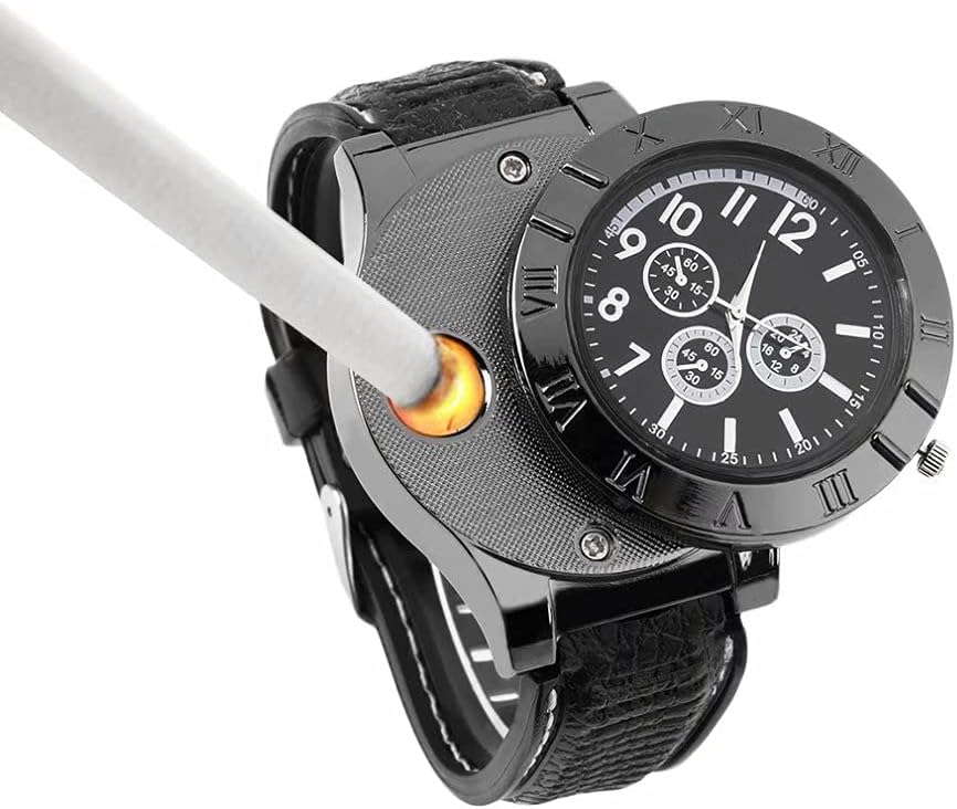 Green Electronic Cigarette watch lighter Men's USB 