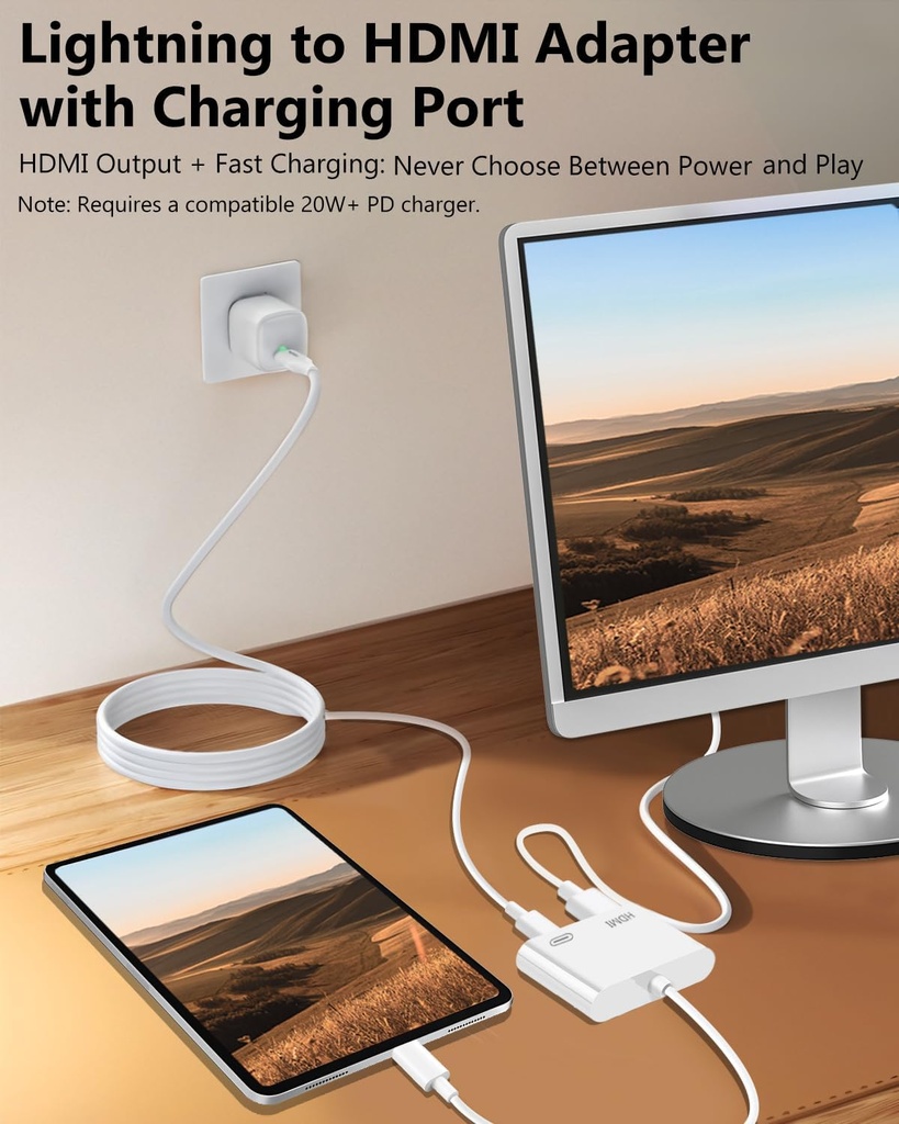 Lightning to HDMI Adapter for iPhone 