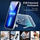 ESR Patented Metal Kickstand Case Compatible with iPhone 14 Pro Max, Two Ways to Tilt, Reinforced Drop Protection, Slim and Soft Case, Transparent