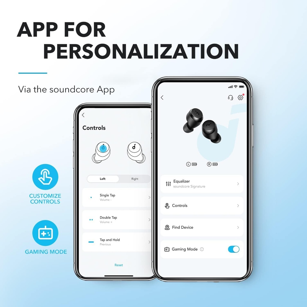SOUNDCORE A20i TRUE WIRELESS EARBUDS BY ANKER CUSTOMIZED SOUND BLACK