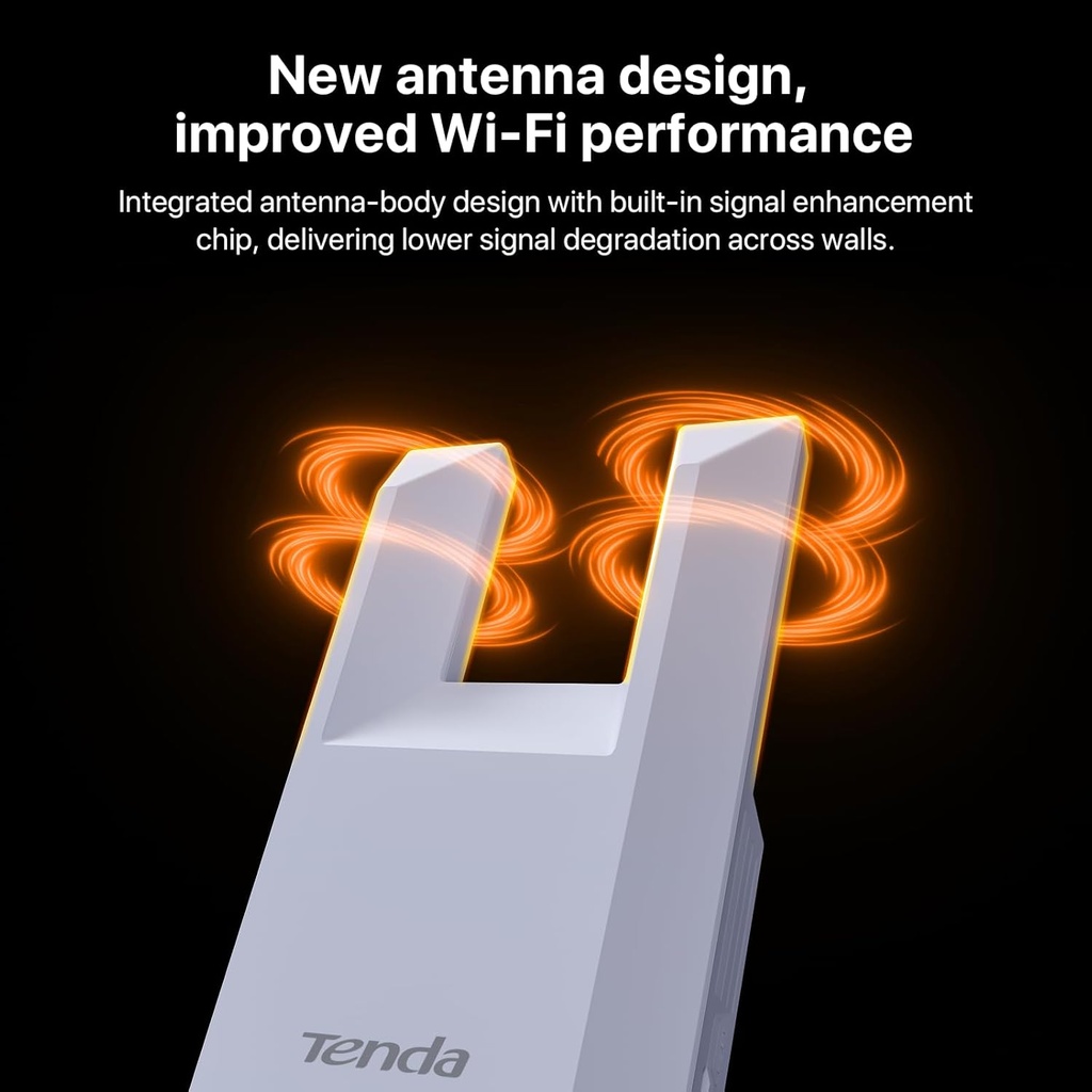 Tenda WiFi Extender N300, WiFi Extender Signal Booster, with Ethernet Port, Up to 800 Sq. Ft.,Single Band WiFi Booster, Repeater Mode&AP Mode,Easy Setup,2.4GHz only(R10-WT)