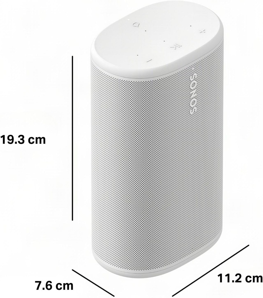 SONOS ROAM 2 PORTABLE WATERPROOF SPEAKER, WHITE