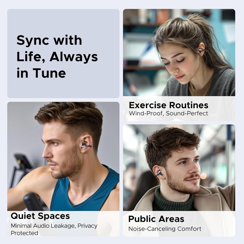 UGREEN ClipBuds Open-Ear Wireless Bluetooth 6.0 