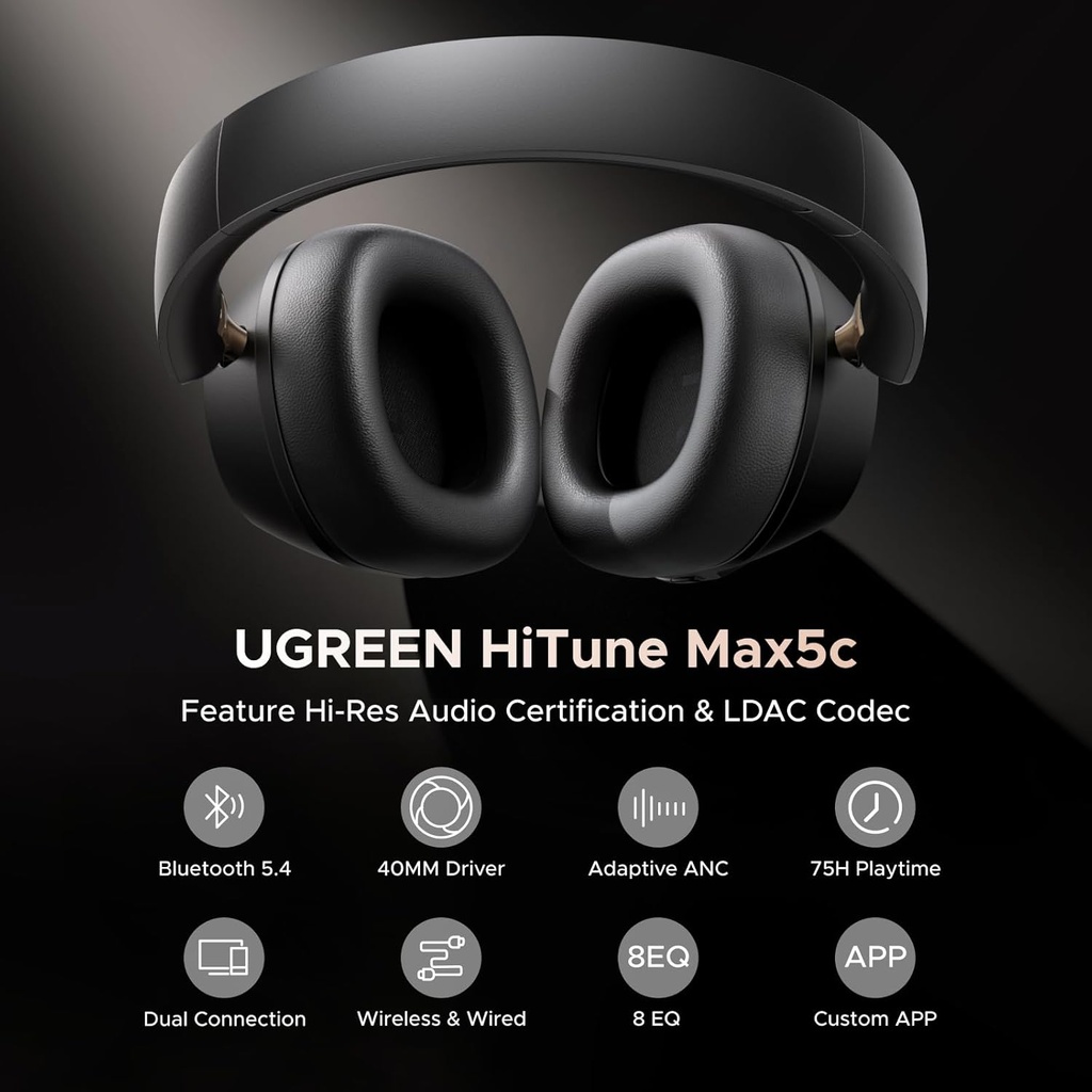 UGREEN HiTune Max5c Wireless Headphones Hybrid ANC