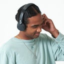 Skullcandy Icon 180 Wireless On-Ear Bluetooth Headphones, Up to 50 Hours Battery, Lightweight and Travel Ready, Secure Fit, Sweat and Water Resistant, Microphone iPhone Android - True Black