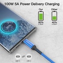HJ-Type C to C 100w 6ft 5A fast charging Cord