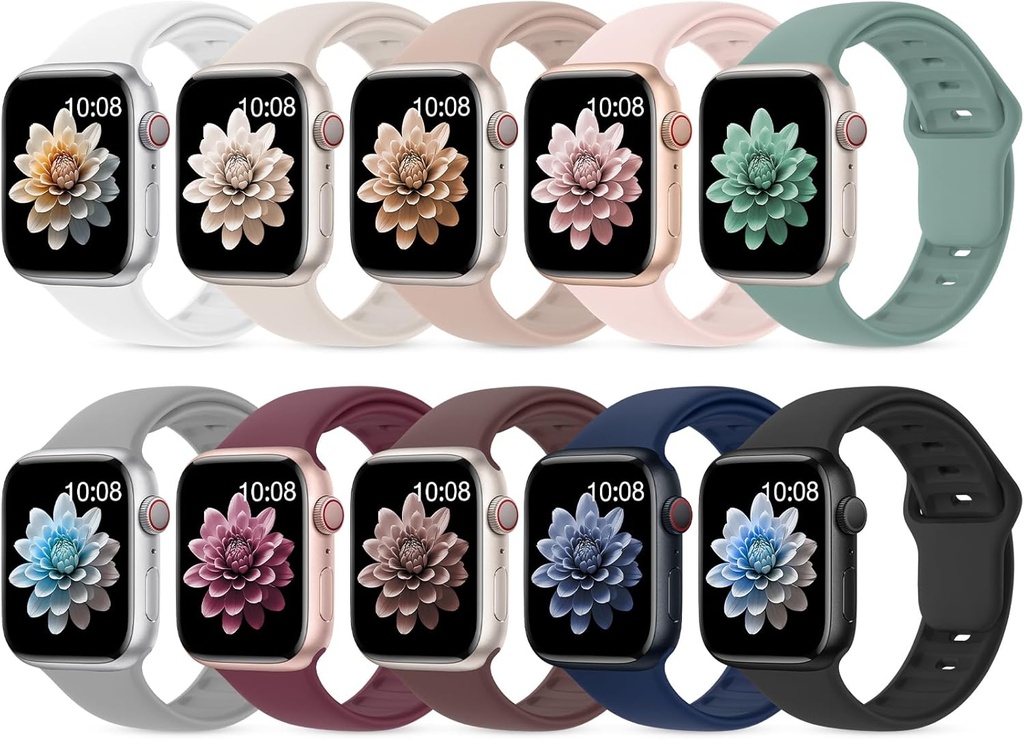 Apple watch Soft Silicone Sport Bands for Ultra/SE/1-10, 38/40/41/42