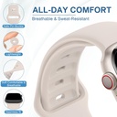Apple watch Soft Silicone Sport Bands for Ultra/SE/1-10, 38/40/41/42