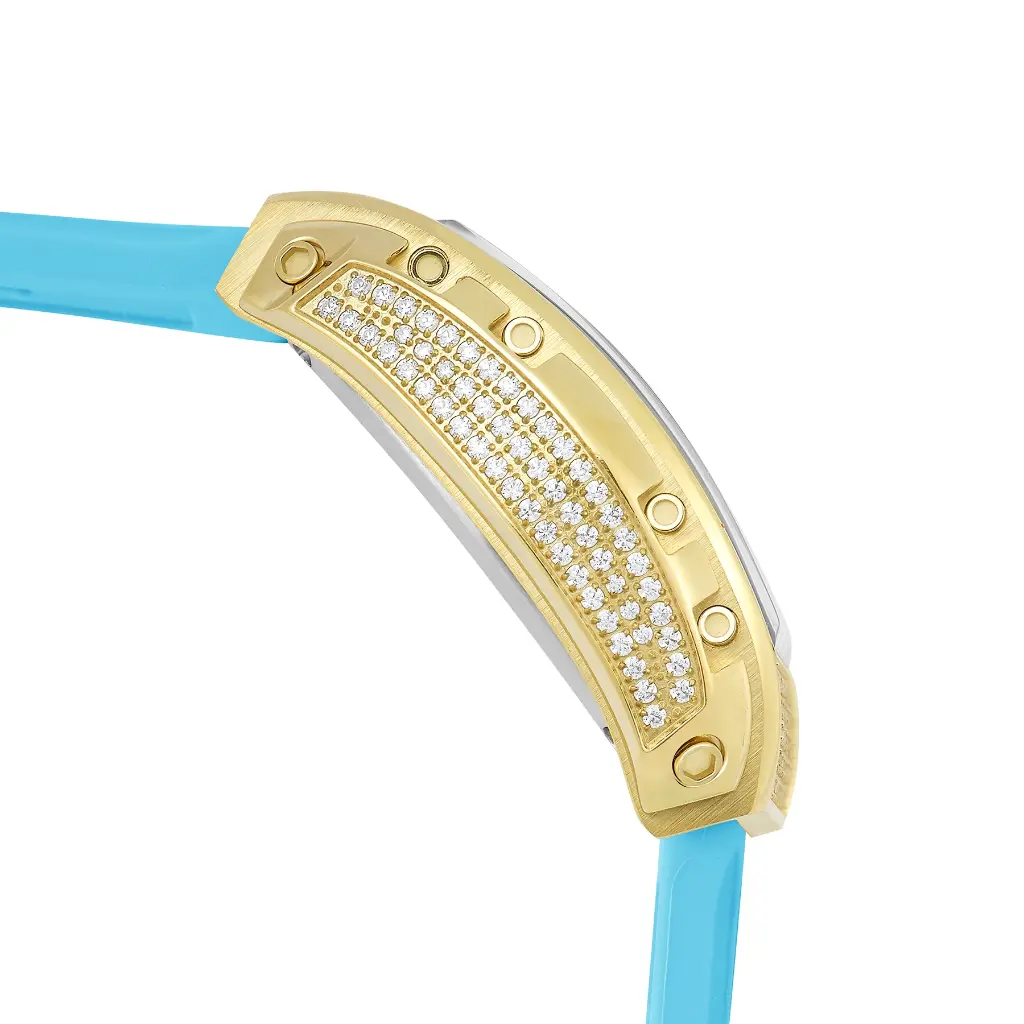 Giorgio Milano IP Gold case with Stone Bezel REGINA 242SG1626