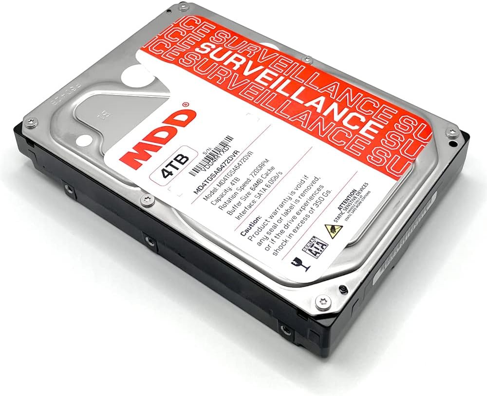 MDD MAXDIGITALDATA MaxDigitalData 4TB 64MB Cache 7200PM SATA 6.0Gb/s 3.5'' (Renewed) 