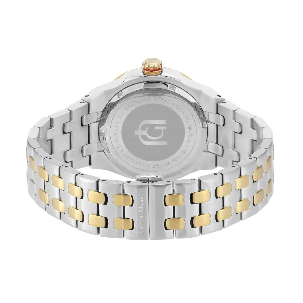 Giorgio Milano round stainless steel ,Blue dial and date movt LUCIS 249STG04