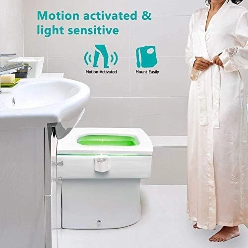 TOTAL VISION MOTION-ACTIVATED TOILET BOWL NIGHTLIGHT