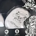 Ed Hardy Wireless Headphones White Bluetooth Love Kills Slowly
