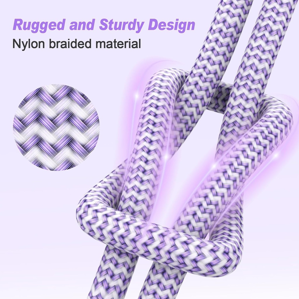 [Apple MFi Certified] iPhone Charger, 6Pack (3/3/6/6/6/10 FT) Fast Charging Long Lightning Cable