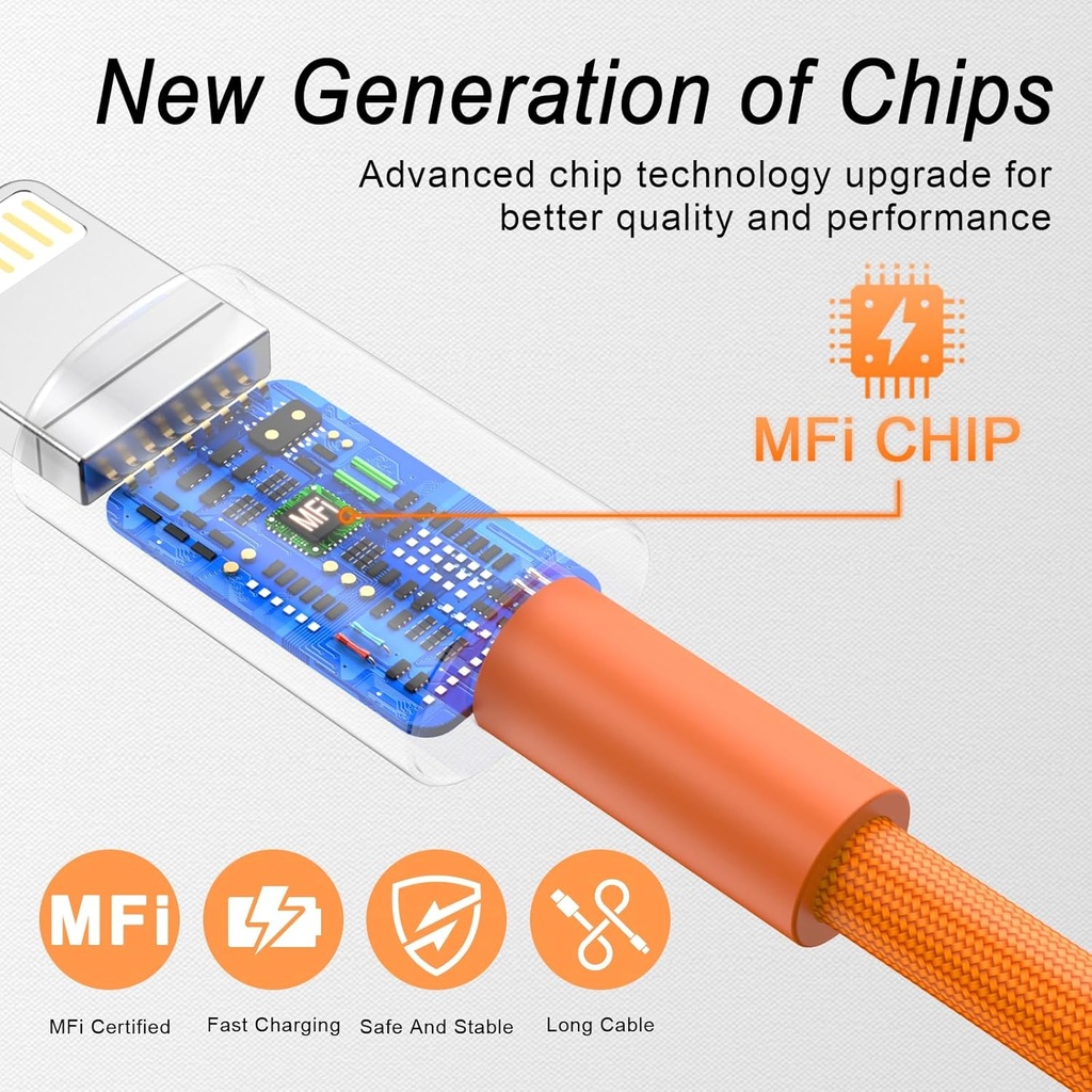 Lightning Cable [Apple MFi Certified] iPhone Charger 