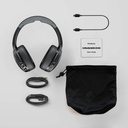 Skullcandy Crusher Evo Wireless Bluetooth Headphones with Multi-Sensory Bass and Charging Cable, Noise Isolating Over-Ear Fit, Up to 40 Hours Battery, Microphone for iPhone Android - True Black