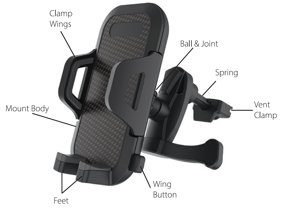 bluestone vent clip car mount