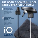 iO CLEAN SCREEN CLEANER SPRAY WITH MICRO FIBER CLOTH KIT 16 OZ