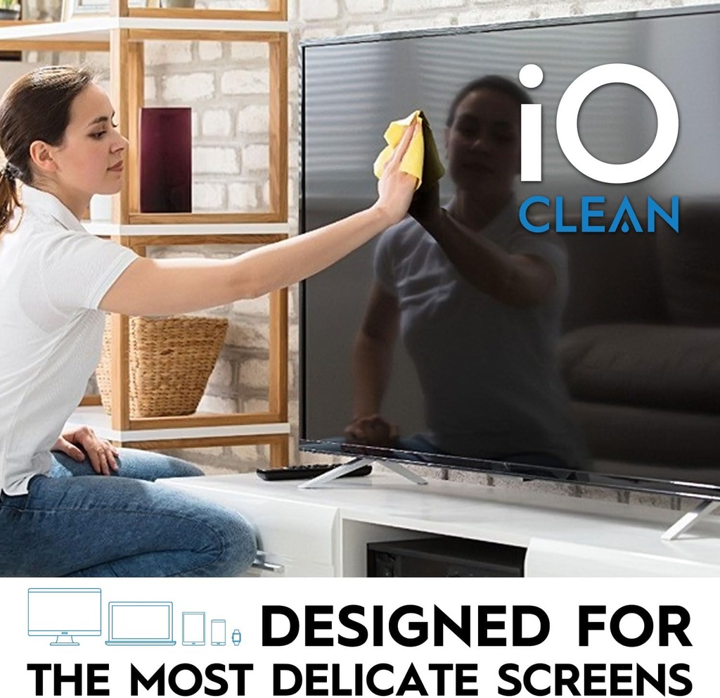 iO CLEAN SCREEN CLEANER SPRAY WITH MICRO FIBER CLOTH KIT 16 OZ