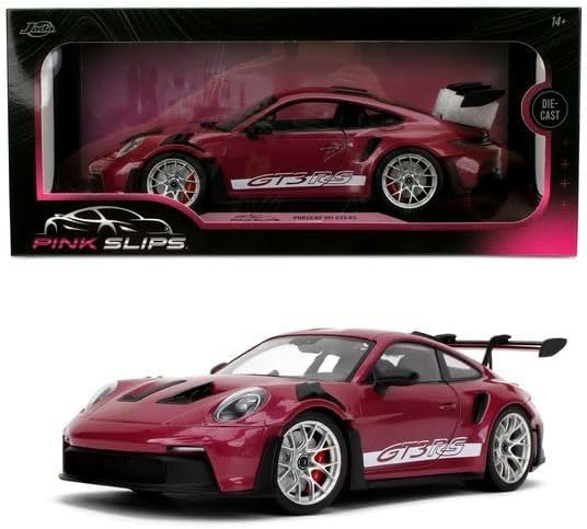 Jada Pink Slips Porsche 911 GT3 RS Toy Vehicle 1:18 Scale PINK