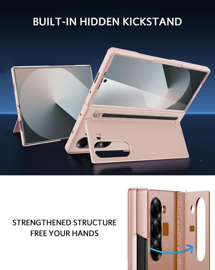 NINKI S Pen Holder Case for Samsung Galaxy Z Fold 6 with Screen Protector