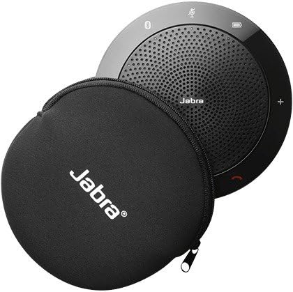 Jabra Speak 510 MS Wireless Bluetooth Speakerphone with Link 370 USB Adapter - Black