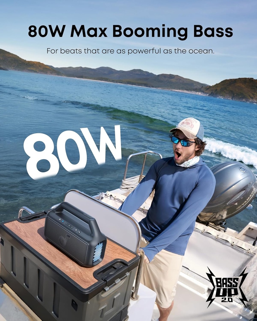 SOUNDCORE by Anker Boom 2 Outdoor Speakers 80w Subwoofer