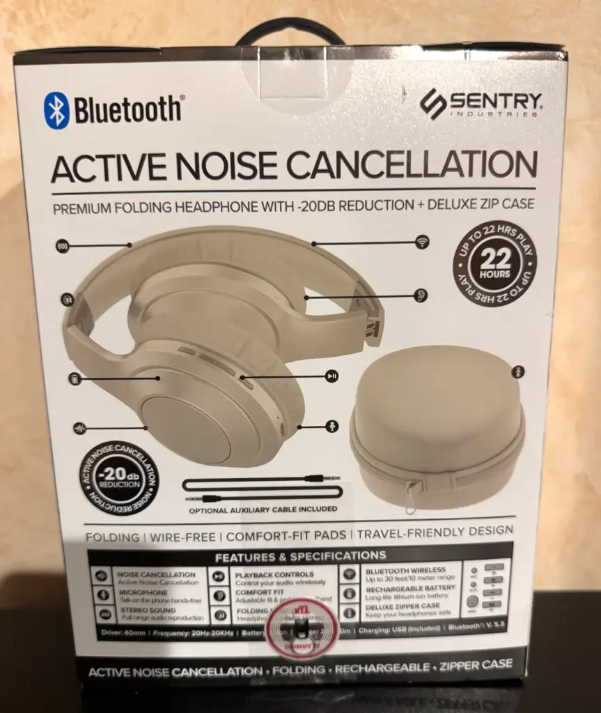 SENTRY ACTIVE NOISE CANCELLATION HEADPHONES