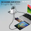 Brookstone - 40W Power Delivery 3-Port Ultra Fast Charging Wall Charger (White) 