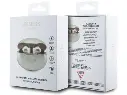GUESS WIRELESS EARBUDS WITH CHARGING BASE CLEAR BROWN