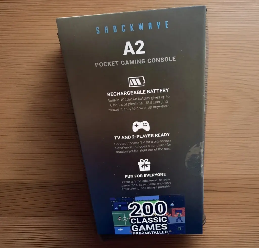 Shockwave a2 pocket gaming console 200 classic games