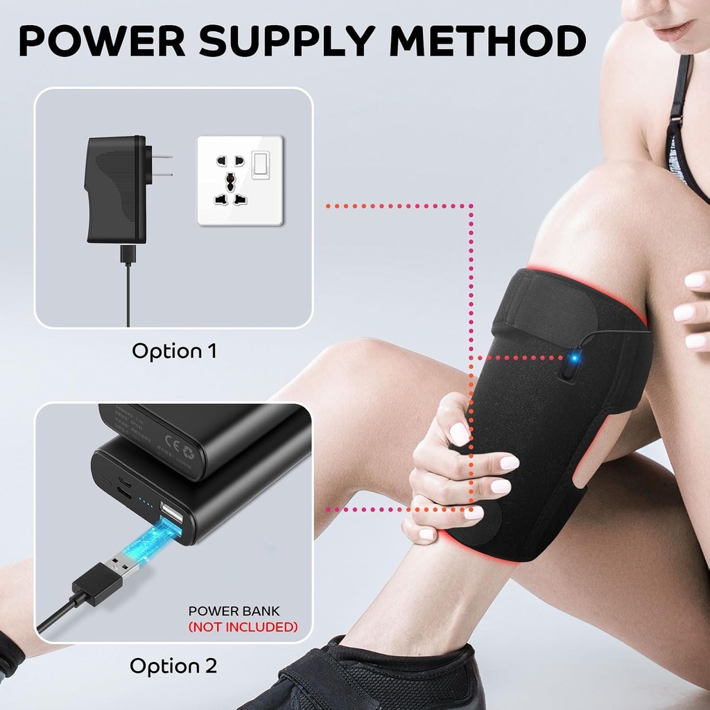 Everlast knee red light infrared therapy brace