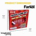 Farkel Game Set with Deluxe Dice Rolling Tray, Built-in Dice-Collection Channel, 2 Sets of Dice, 40-Sheet Scorepad, Classic Family Game