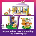 LEGO Friends Heartlake City Bunny Hotel Building Toy for Girls & Boys - Pretend Play Set for Kids, Ages 5+ - W/Paisley & Leo Minidolls, 2 Toy Bunnies, & Accessories - Gift Idea for Birthdays - 42679