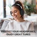 Apple Airpods Max Headphones Silicone Ear Case Cover, Anti-Scratch Ear Pad Case Cover / Ear Cups Cover / Headband Cover Black 