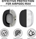 Apple Airpods Max Headphones Silicone Ear Case Cover, Anti-Scratch Ear Pad Case Cover / Ear Cups Cover / Headband Cover Black 
