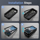 jaroco Magnetic for iPhone 13 Case, [Compatible with MagSafe][Military Grade Drop Protection][Heavy Duty Protection][Non-Slip][Shockproof] 2-Layer Durable...