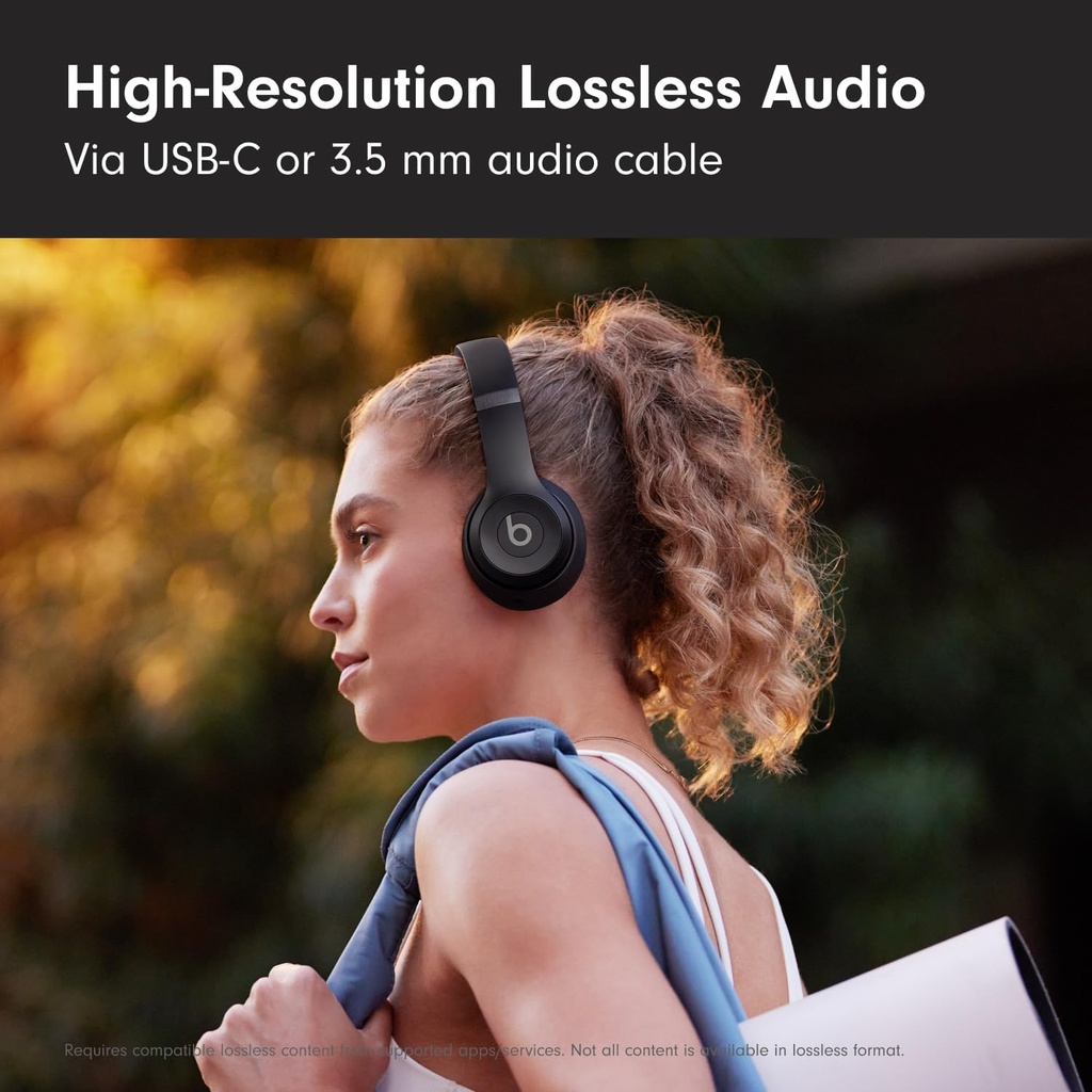 Beats Solo 4 Wireless Bluetooth On-Ear Headphones , Matte Black 