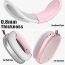 Apple Airpods Max Headphone 4 in 1 Ear Pad Covers/Ear Cups/Headband Cover , Clear pink