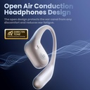 Open Ear Earbuds Touch Control Air Conduction Stereo Sound 80h Playtime Model T15